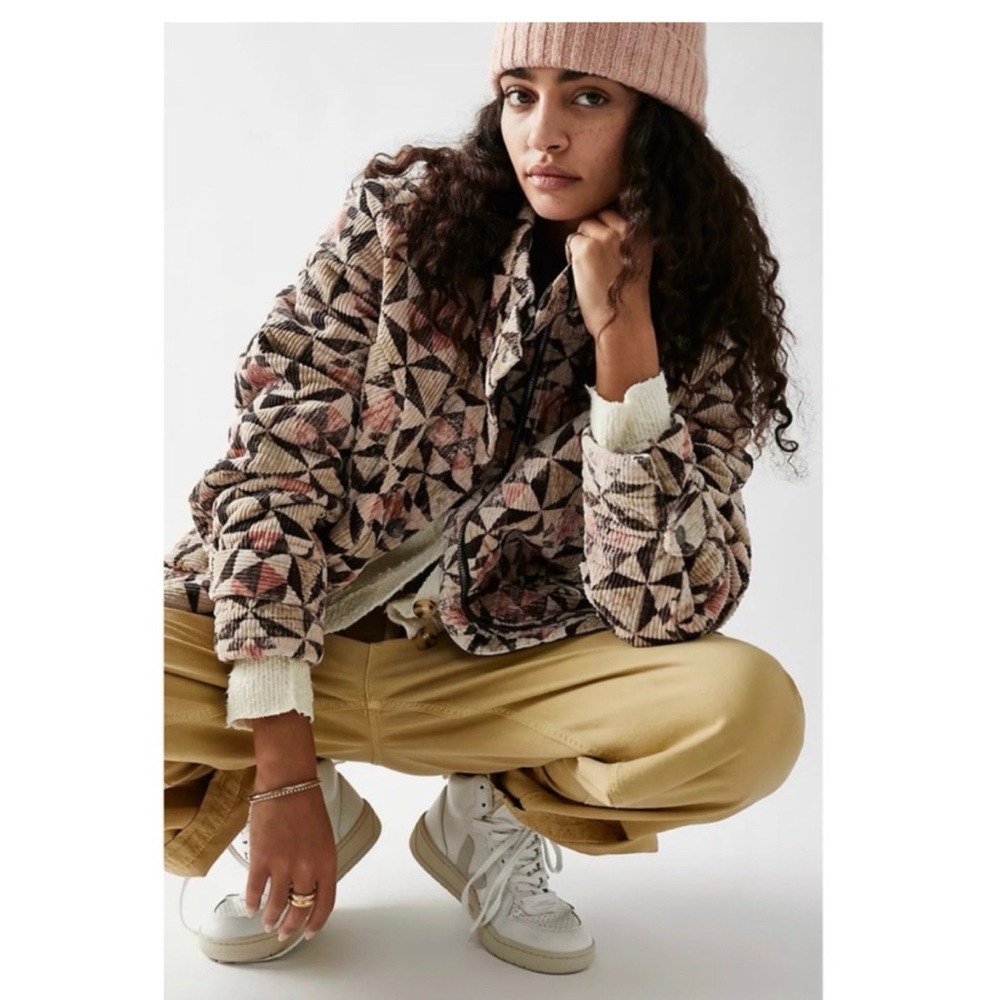 Geometric Patterned Women's Jacket